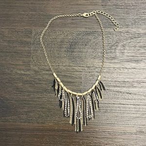 Gold dangly necklace Y2K